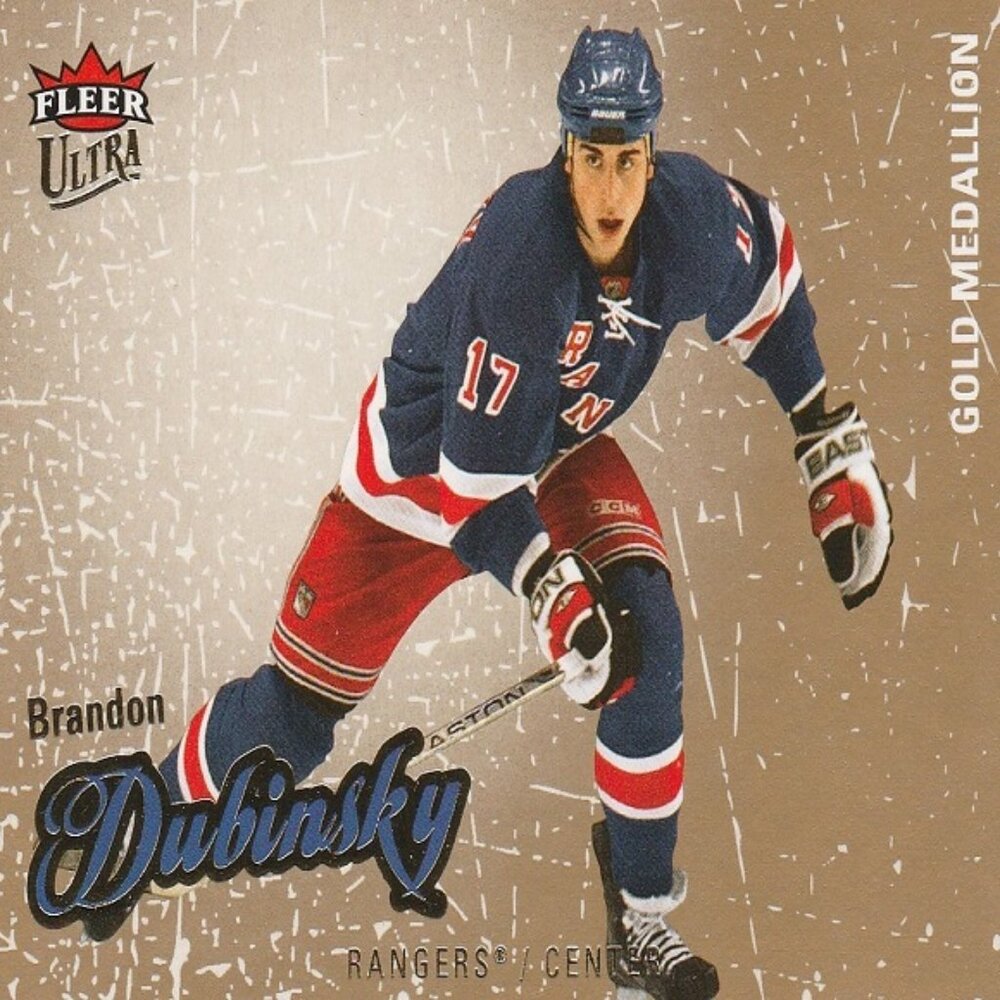 Brandon Dubinsky - 2008/2009 NHL Fleer Ultra Gold Medallion Hockey Card